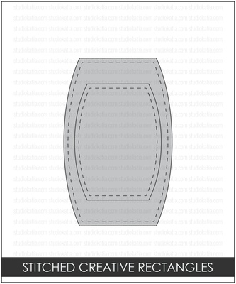 Ножи от Studio Katia - Stitched Nested Creative Rectangles