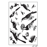 Акриловые штампы от Maya Road "Ornate Feathered Friends", 10х15,2 см, 13 шт.