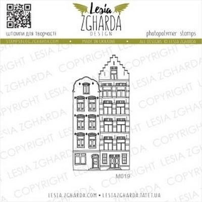 Акриловый штамп Lesia Zgharda Будинки Амстердам M019