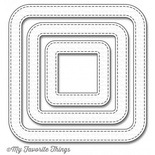 Лезвие My Favorite Things - Die-namics Stitched Rounded Square Frames, 3 шт.