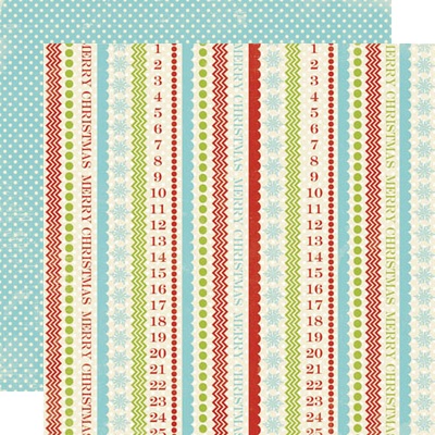 Лист скрапбумаги Lily Bee Design - Figgy Pudding, 30х30 см, двусторонняя