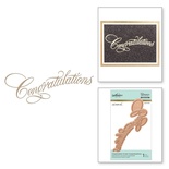 Пластины для фольгирования от Spellbinders - Copperplate Script Congratulations