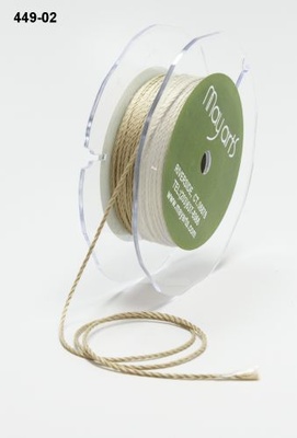 Шнурочек Mini Cording - Natural, цвет: бежевый, ширина 1 мм, 90 см
