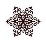 Акриловый штамп Christmas Stamp SR066 Снежинка, размер 5 * 4,3 см