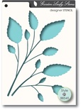 Маска от Memory Box -  STENCILS- Leafy Stems