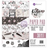Набор бумаги от Prima - Rose Quartz  12"x12" Paper Pad, 30.5x30.5см, 30 листов