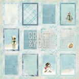 Лист скрапбумаги c картинками от Craft and You Design - Frozen Paper,  30х30 см, CP-FP07