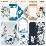 Лист двусторонней бумаги от Scrapmir - Конверты - Blue & Blush, 20х20 см