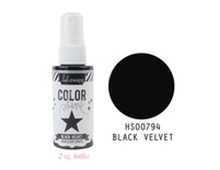 Краска - спрей от Heidi Swapp с перламутровым блеском - BLACK VELV - COLOR SHINE SPRITZ, черный, 50мл