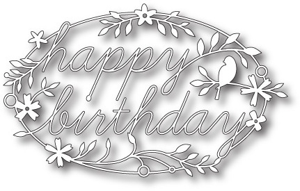 Лезвие от Memory Box -  DIES- Happy Birthday Tidings