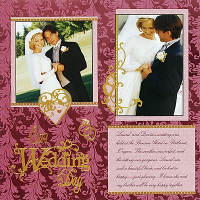 Набор наклеек-высечек HOTP - Wedding Scrap Dazzle Gld, 3 листа, размер 15,2х23 см, 138 шт., цвет золото.