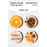 Набор скрапфишек Фабрика Декору из 4 шт FDSC 105