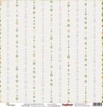 Бумага для скрапбукинга от Scrapberry's, 30х30см, Гирлянда