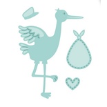 Лезвие Sue Wilson - New Arrival Collection-Stork and Baby   