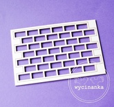 Чипборд от  Wycinanka  - Кирпичная кладка, 7,7x11 см
