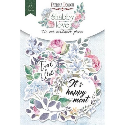 Набор высечек коллекция Shabby love 63 шт, ТМ Фабрика Декора