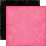 Лист скрапбумаги от Echo Park - Dk. Pink/Black Paper - двусторонняя, 30х30 см