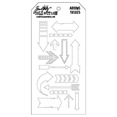 Маска Ranger - Tim Holtz - Layering Stencil - Arrows, 13х20 см