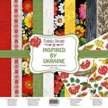 Набор двусторонней скрапбумаги Inspired by Ukraine 30,5x30,5см 10 листов, ТМ Фабрика Декора