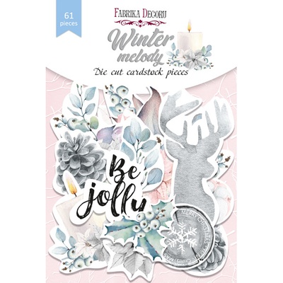 Набор высечек, коллекция Winter melody, 61шт, ТМ Фабрика Декору