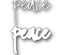 Ножи для вырубки от Memory Box - Peace Jotted Script