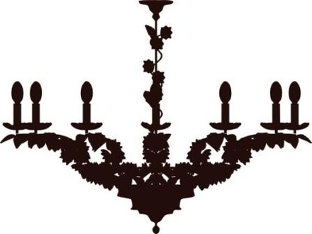 Акриловый штамп Chandelier 4 Люстра, размер 4,5 * 3,5 см