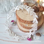 Чипборд ScrapBox - Рамка венок с остролистом и еловыми ветками Hr-171