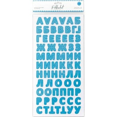 Картонные стикеры - алфавит от Polkadot "Небесный"