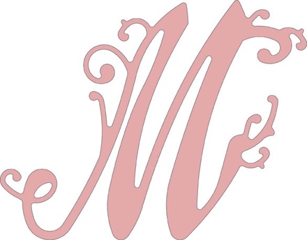 Лезвие Lace Flourish Letter M от Cheery Lynn Designs