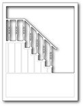 Нож для вырубки от Poppystamps - Elegant Stair Frame