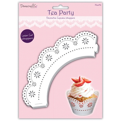 Обертки - Tea Party Cupcake Wrappers - Love, 12 шт