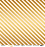 Лист односторонней бумаги с золотым тиснением от Scrapmir - "Golden Stripes Pink" из коллекции Every Day, 30x30 см