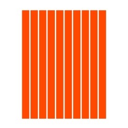 Набор полосок бумаги для квиллинга, 1 цвет (оранжевый), 1,5х295мм, 160 г/м2, 100 шт.