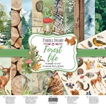 Набір двостороннього паперу для скрапбукінгу Forest life 30,5x30,5 см 10 аркушів