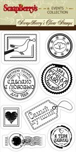 Акриловые штампы от ScrapBerry's - "Почтовые", 8 шт.