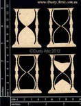 Чипборд от Dusty Attic - Hour Glass, 4 шт.