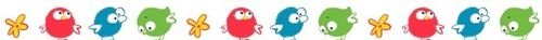 Бумажный скотч с принтом от Scrapberry's - Басик & Ко - Пташки, ширина 15 мм, длина 8 м