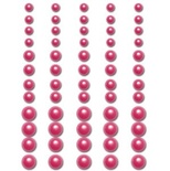 Половинки жемчужин на клеевой основе Queen & Co - Pearls Pretty Pink, 60 штук