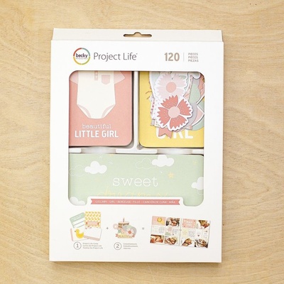 Набор карточек Project Life by Becky Higgins - Value Kit - Lullaby Girl, 120 элементов