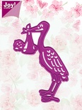 Лезвие Joy! Crafts Cutting & Embossing Dies - Stork & Baby - Аист и младенец