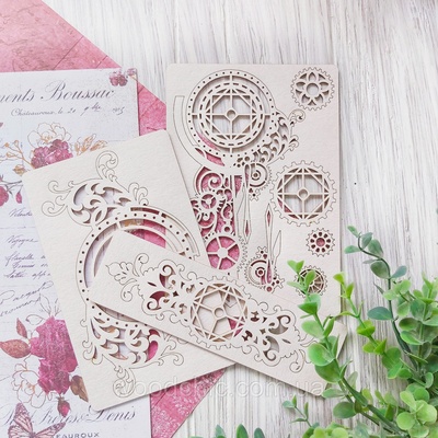 Набор Механизм с шестерёнями от WOODchic, 11х15см, 8х15см, 8.6х15см, 1.8х1.8см