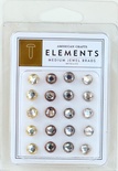 Набор брадс от American Crafts - Medium Jewel Brads