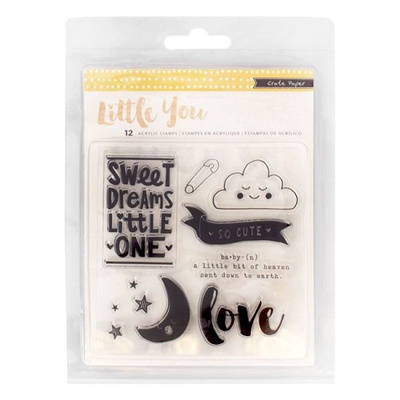 Набор штампов от Crate Paper- Little You, 11 штампов, 9,5х9,5 см
