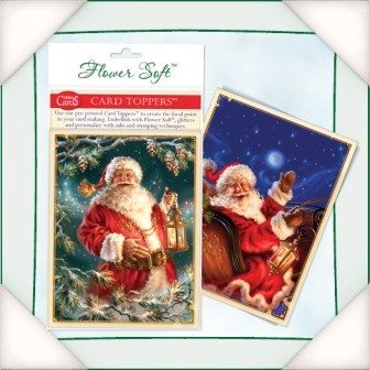 Заготовка для открытки от Flower Soft - Magical Santa