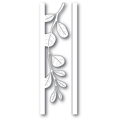 Набор из ножа для вырубки и трафарета от Poppystamps - Mistletoe Side Strips and Stencil