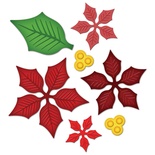 Набор лезвий от Spellbinders - Layered Poinsettia, Пуансеттия