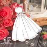 Чипборд ScrapBox - свадебное платье с розами Hm-081