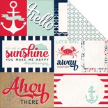 Лист скрапбумаги Carta Bella - Ahoy There - Let's Sail, двусторонняя, 30х30 см
