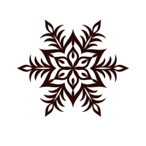 Акриловый штамп Christmas Stamp SR064 Снежинка, размер 5 * 4,3 см