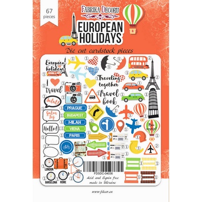 Набор высечек, коллекция European holidays, 67шт, ТМ Фабрика Декору